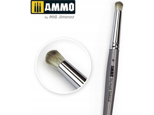Vallejo Ammo: Technical Brush - Drybrush 8