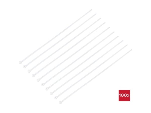 TRU COMPONENTS TC-12814160 Buntband 370 mm 4,8 mm Natur 100 st