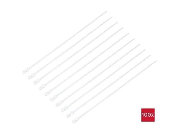 TRU COMPONENTS TC-12814164 Kaapelinside 370 mm 4,8 mm Luonnollinen Ruuvikantainen, kemikaalinkestävä 100 kpl