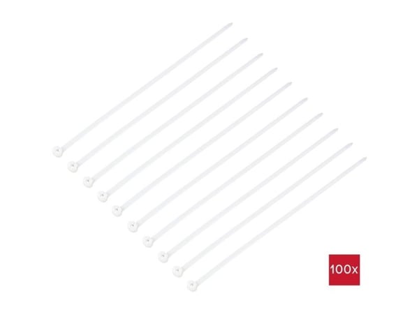 TRU COMPONENTS TC-12814180 Buntband 370 mm 7 mm Natur 100 st