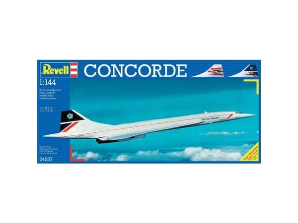Revell Concorde British Airways, Luftfarkostmodell med fast vinge, Monteringssats, 1:144, Concorde British Airways, Plast, Mellanliggande