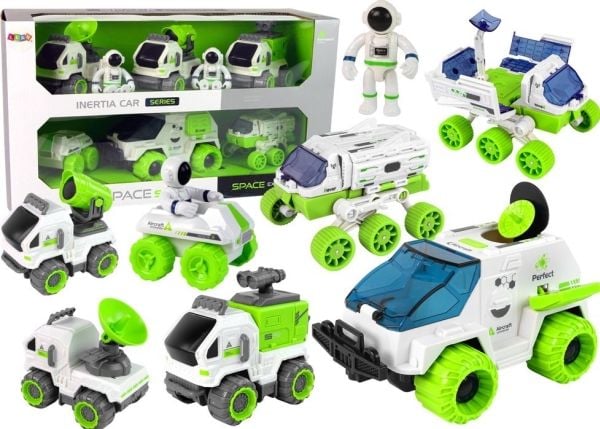 LeanToys Space Vehicles 6in1 Rover satellittastronom for barn