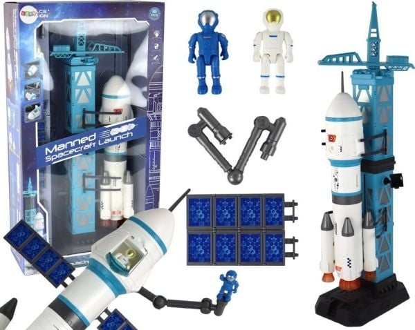 LeanToys Space Mission Raketti Astronautit Launcher 15 palan lelu