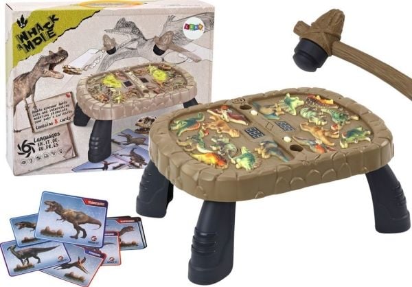LeanToys Dino whac-a-mole leke med bord