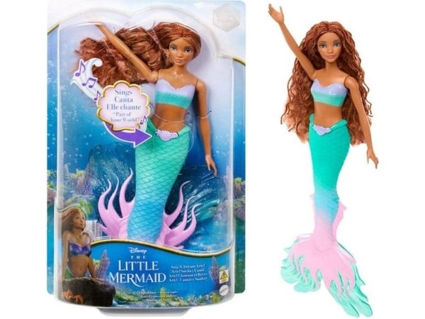 Disney Lille Havfrue Ariel dukke HMX22