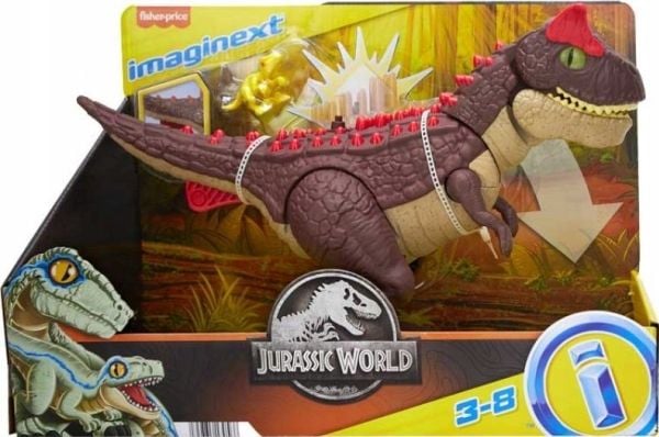 Mattel Imaginext Jurassic World figur Karnotaur angrep med spisser