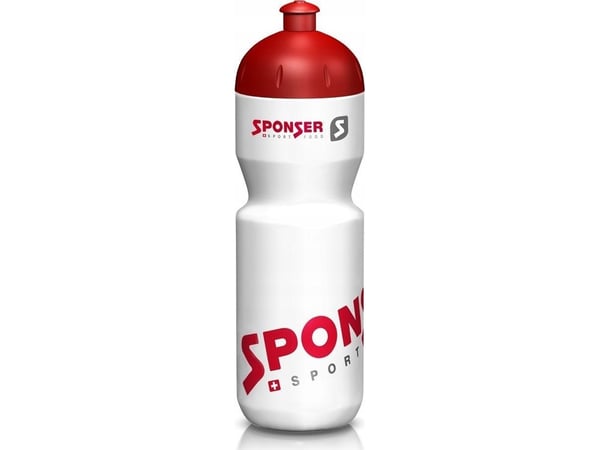 Sponser drikkeflaske hvit 750 ml ORIGINAL (NY)