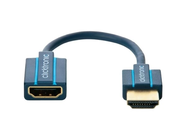 ClickTronic 70700, 0,1 m, HDMI Type A (Standard), HDMI Type A (Standard), 3D, 10,2 Gbit/s, Fiolett