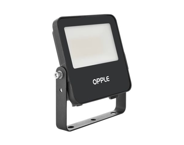 OPPLE Lighting Re144-30W-840-BL, Sort, IP66, Aluminium, Polykarbonat (PC), Herdet glass, I, IK07, 1 m