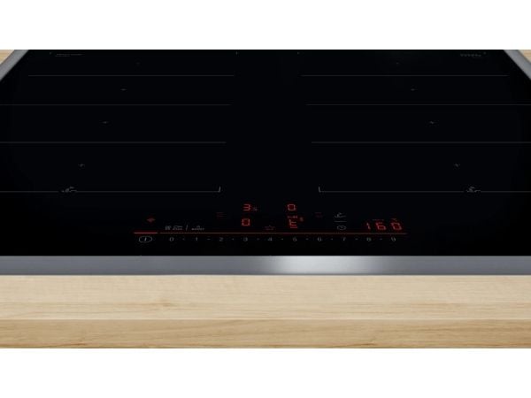 Bosch Serie 6 PXX645HC1E, Sort, Innebygget, 60 cm, Sonebasert induksjon, Glass-keramikk, 4 zone(s)