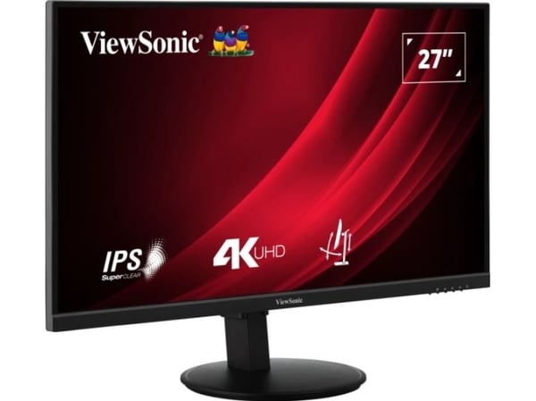 Viewsonic VG Series VG2708-4K, 68,6 cm (27"), 3840 x 2160 piksler, 4K Ultra HD, LED, 4 ms, Svart