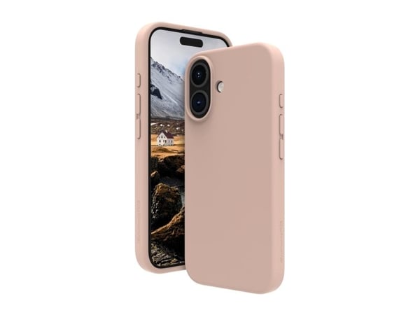 dbramante1928 Monaco - Baksidedeksel for mobiltelefon - MagSafe-samsvar - silikon, plastikk - rosa sand - for Apple iPhone 16