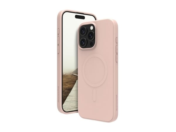 dbramante1928 Greenland Pro - Baksidedeksel for mobiltelefon - MagSafe-samsvar - plastikk - rosa sand - for Apple iPhone 16 Pro Max