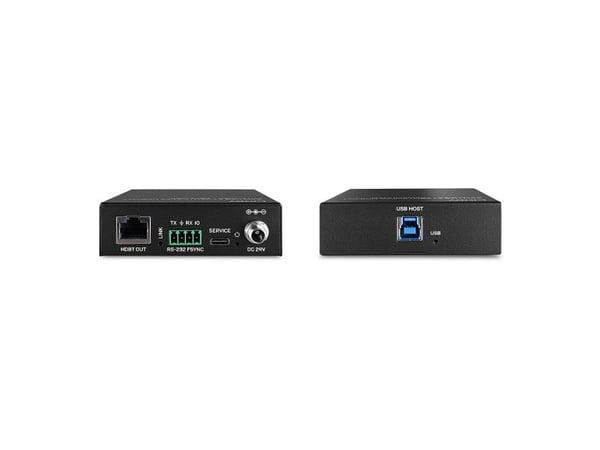 Lindy 43410, Sender og Mottaker, Koblet med ledninger (ikke trådløs), 100 m, Cat6a, Svart, Metall
