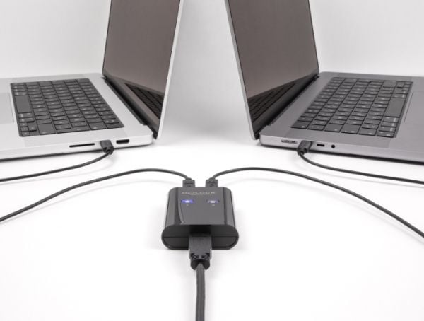 Delock USB 2.0 -kytkin 2 PC:lle ja 1 laitteelle