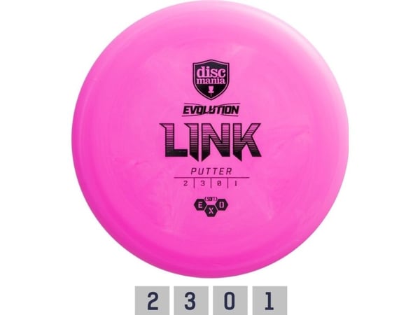 Discmania Pink discgolf putter SOFT EXO LINK Evolution rosa