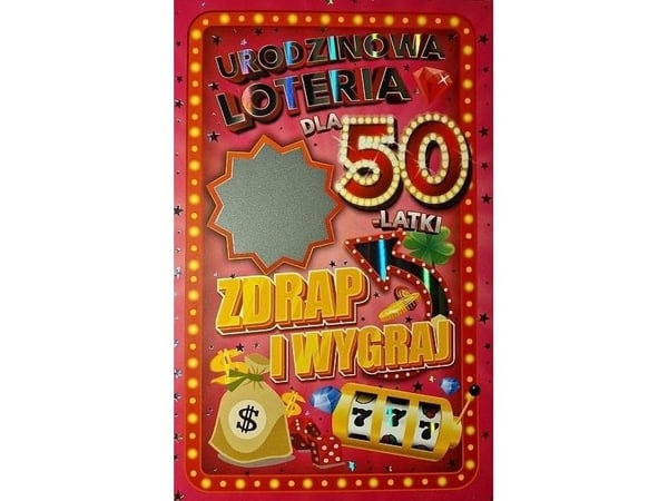 Yeku gratulasjonskort 50 år dame