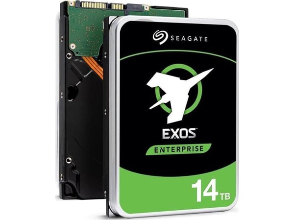 Seagate Exos X18 ST14000NM005J - Harddisk - kryptert - 14 TB - intern - SAS 12Gb/s - 7200 rpm - buffer: 256 MB - Self-Encrypting Drive (SED)