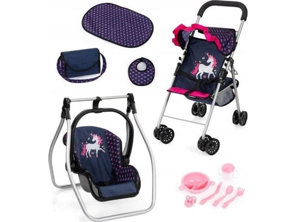Bayer Design Buggydukke klapvogn Mega-set, hjerter