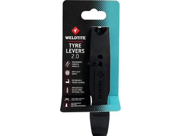 Weldtite dekkverk Tyre Levers 2.0, 130 mm, sett med 2 stk