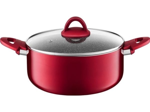 Dajar Pot Ambition Jasper 4,7l med lokk 24cm rød