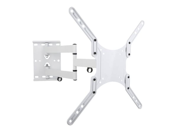 TECHly - Brakett - Ultra-Slim - for LCD-TV - hvit - skjermstørrelse: 23"-55" - monteringsgrensesnitt: inntil 400 x 400 mm - veggmonterbar