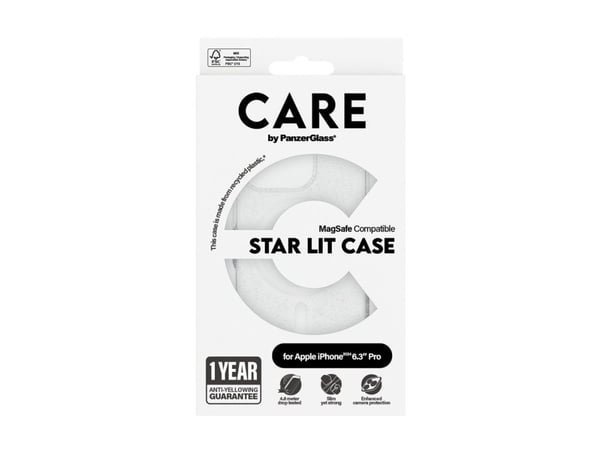 CARE by PanzerGlass - Baksidedeksel for mobiltelefon - MagSafe-samsvar - stjernebelyst - for Apple iPhone 16 Pro