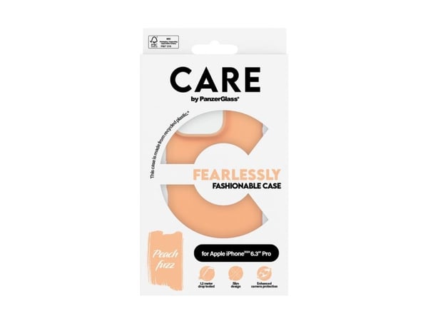 CARE by PanzerGlass - Baksidedeksel for mobiltelefon - termoplast-polyuretan (TPU), silikonbelegg - ferskendun - for Apple iPhone 16 Pro