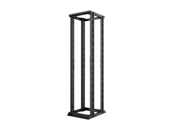 Lanview by Logon - Rack öppen ram - double, 530 x 660 mm - fristående - svart, RAL 9005 - 46U - 19"