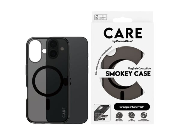 CARE by PanzerGlass Urban Combat - Baksidedeksel for mobiltelefon - MagSafe-samsvar - oleofobisk belegg, termoplast-polyuretan (TPU), polykarbonat ...