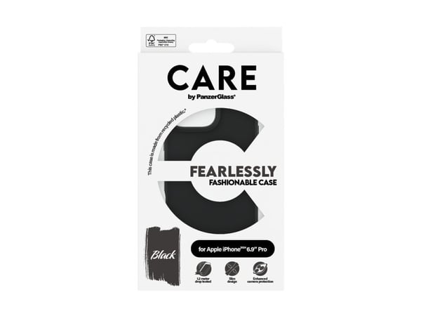 PanzerGlass CARE™ by ® Case Black iPhone 16 Pro Max, Suojus, Apple, Apple - iPhone 16 Pro Max, musta