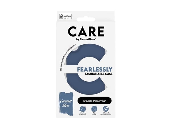PanzerGlass CARE™ by ® Case Blue iPhone 16 Plus, Suojus, Apple, Apple - iPhone 16 Plus, Sininen