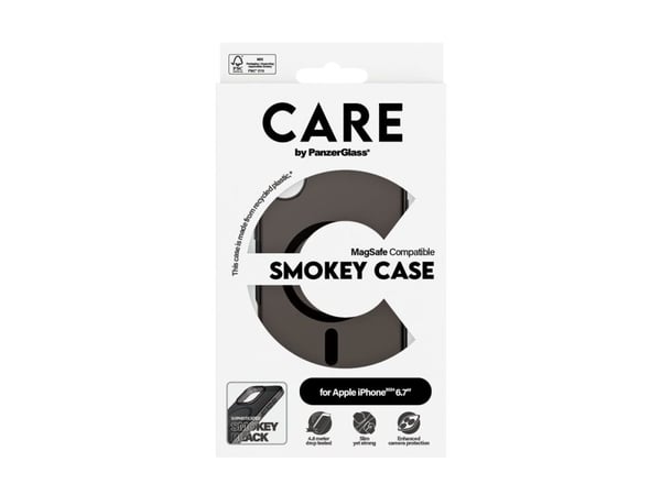 CARE by PanzerGlass Urban Combat - Baksidedeksel for mobiltelefon - MagSafe-samsvar - oleofobisk belegg, termoplast-polyuretan (TPU), polykarbonat ...