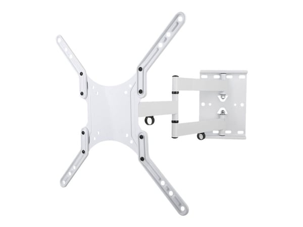 TECHly - Brakett - Ultra-Slim - for LCD-TV - hvit - skjermstørrelse: 23"-55" - monteringsgrensesnitt: inntil 400 x 400 mm - veggmonterbar