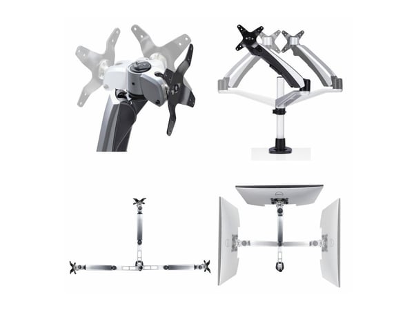 Startech Monitor Desk Mount, VESA 75x75/100x100, 27/30-inch Screens - Monteringssett (leddarm) - justerbar arm - for LCD-skjerm - plastikk, alumini...