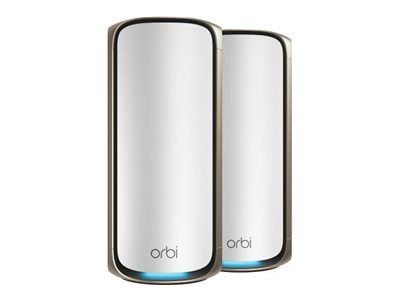 NETGEAR Orbi 970 Series Quad-Band WiFi 7, 2-Pack, Grå, Intern, Mesh Satellite, Quad-Band (2,4 GHz / 5 GHz-1 / 5 GHz-2 / 6 GHz), Wi-Fi 6 (802.11ax )...