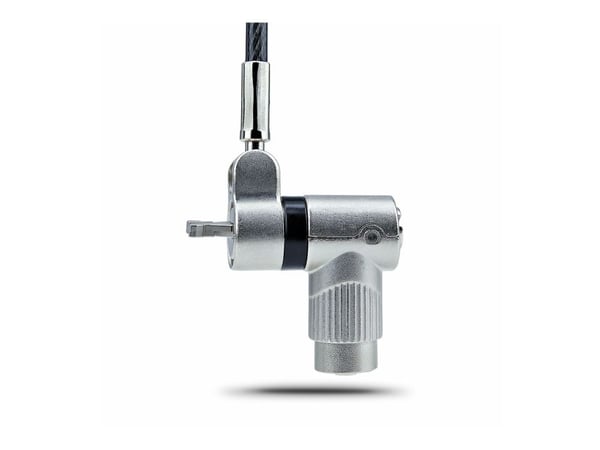 Startech 3-in-1 Laptop Lock Compatible w/Noble Wedge/Nano/K-Slot - Sikkerhetskabellås - svart og sølv - 2 m - TAA-samsvar