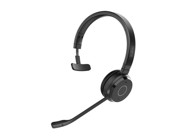 Jabra Evolve 65 TE Mono - Headset - på örat - Bluetooth - trådlös - USB-A via Bluetooth-adapter - ljudisolerande - UC-certifierad