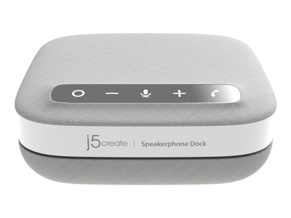 j5create Speakerphone Dock JCDS335 - Dokkingstasjon - USB-C 3.2 Gen 2 - 2 x HDMI - 1GbE, Bluetooth 5.2