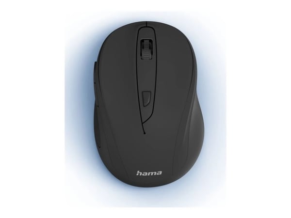 Hama MW-400 V2 - Mus - ergonomisk - högerhänt - optisk - 6 knappar - trådlös - 2.4 GHz, RF - trådlös USB-mottagare - svart