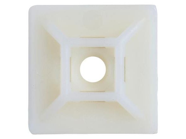 Kaapelinsiteet sokkel 28X28 luonnollinen, lämpötila -40°C til +85°C, polyamidi (PA) - (100 kpl) Kaapelinsiteet sokkel 28X28 luonnollinen, lämpötila -40°C til +85°C, polyamidi (PA) - (100 kpl)