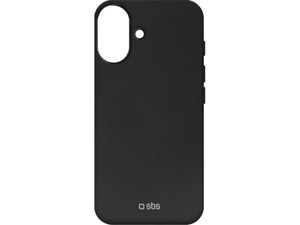 SBS TED3OBKCOVIP1661, Suojus, Apple, iPhone 16, 15,5 cm (6.1"), Musta