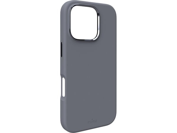 Puro Icon Mag Mag Pro MagSafe silikonikotelo iPhone 16 Pro - tummanharmaa