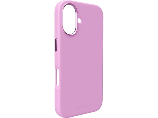 PURO Icon Mag Pro - Baksidedeksel for mobiltelefon - MagSafe-samsvar - væskesilikon - coraltastisk - for Apple iPhone 16 Plus