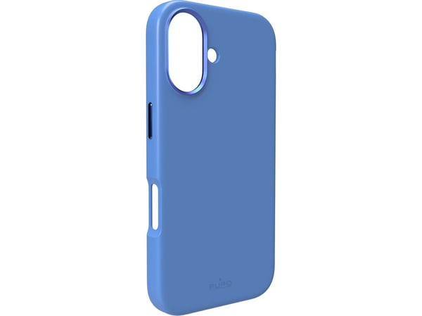 Puro Icon Mag Mag Pro MagSafe silikonikotelo iPhone 16:lle - sininen