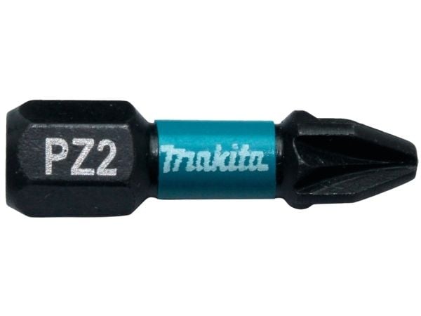 Makita Impact Black - Impact screwdriver bit - 2 deler - pozidriv - PZ2 - heksagonal - lengde: 25 mm