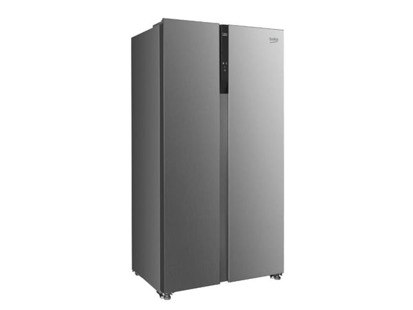 Beko GNO5323XPN, Vapaasti sijoitettava, amerikkalainen ovimalli, ruostumaton teräs, 2 ovea, ovi-ovi-malli, kosketusnäyttö