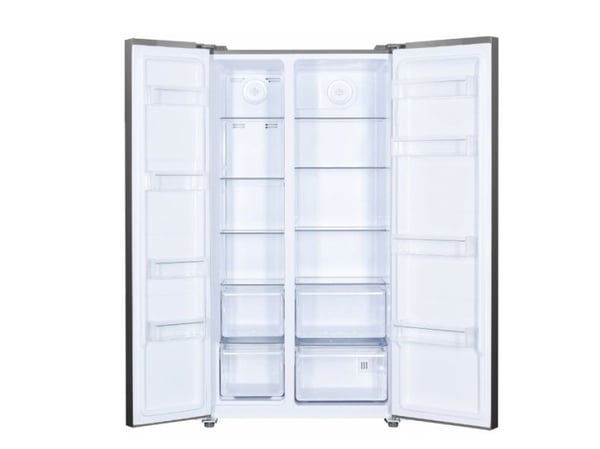 Beko GNO5323XPN, Vapaasti sijoitettava, amerikkalainen ovimalli, ruostumaton teräs, 2 ovea, ovi-ovi-malli, kosketusnäyttö