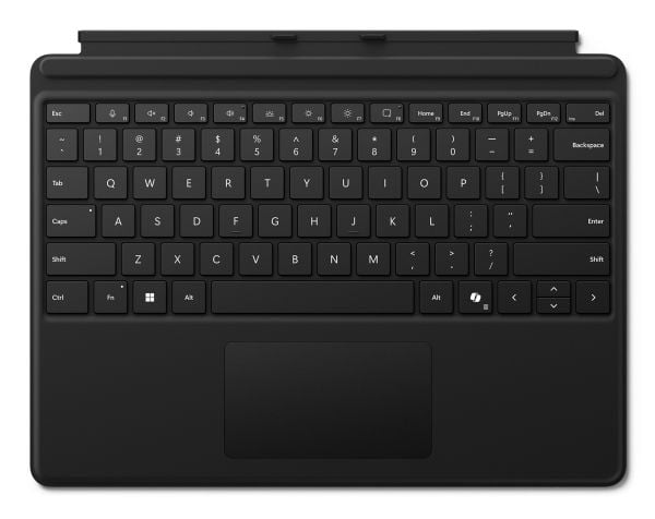 Microsoft Surface Pro Keyboard - Tastatur - med styrepute, akselerometer - bakbelysning - svart - for Surface Pro 8, Pro 9, Pro X