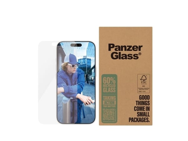 PanzerGlass - Skjermbeskyttelse for mobiltelefon - klassisk passform - glass - for Apple iPhone 16 Pro